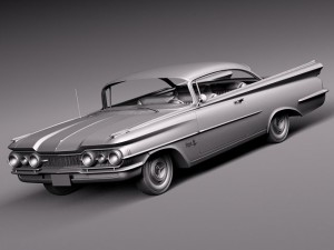 Oldsmobile 88 1959 Coupe 3D Model