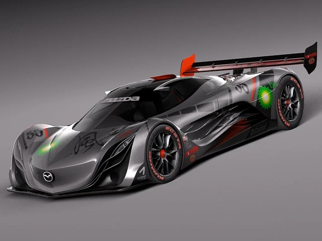 Mazda Furai Concept 2008 3D Model .c4d .max .obj .3ds .fbx .stl .blend 