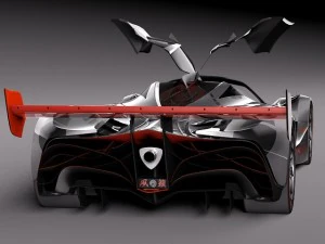 Mazda Furai Concept 2008 3D Model