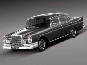 Mercedes-Benz 300SE W112 1961-1965 3D मॉडल