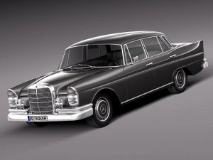Mercedes-Benz 300SE W112 1961-1965 3D Model
