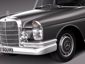 Mercedes-Benz 300SE W112 1961-1965 3D Модель