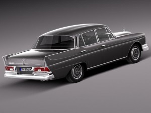 Mercedes-Benz 300SE W112 1961-1965 3D Модель