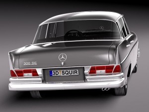 Mercedes-Benz 300SE W112 1961-1965 3D Модель