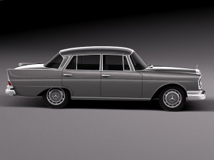 Mercedes-Benz 300SE W112 1961-1965 3D Модель