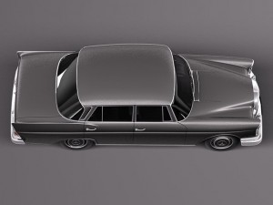 Mercedes-Benz 300SE W112 1961-1965 3D Модель