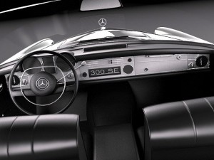 Mercedes-Benz 300SE W112 1961-1965 3D Модель