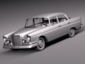 Mercedes-Benz 300SE W112 1961-1965 3D Модель