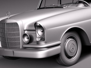 Mercedes-Benz 300SE W112 1961-1965 3D Модель