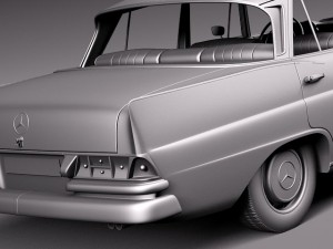 Mercedes-Benz 300SE W112 1961-1965 3D Модель