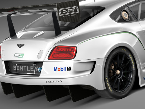 Bentley Continental GT3 2014 Race Car 3D मॉडल