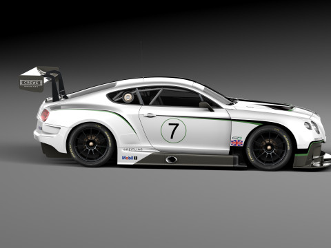 Bentley Continental GT3 2014 Race Car 3D मॉडल