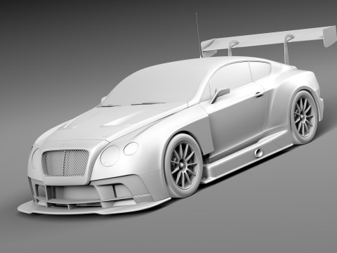Bentley Continental GT3 2014 Race Car 3D मॉडल