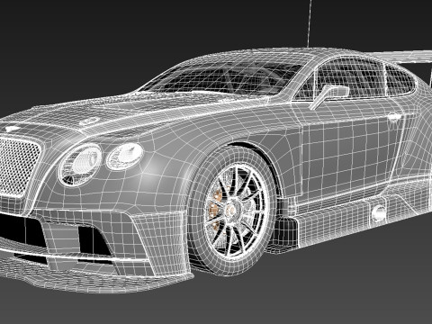 Bentley Continental GT3 2014 Race Car 3D मॉडल