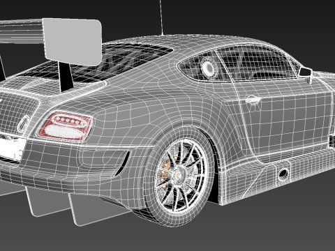 Bentley Continental GT3 2014 Race Car 3D मॉडल