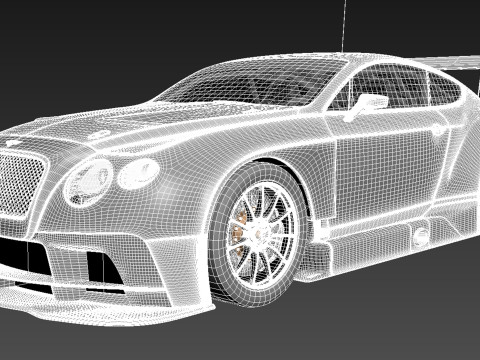 Bentley Continental GT3 2014 Race Car 3D मॉडल