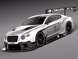 Bentley Continental GT3 2014 Race Car 3Dモデル