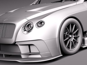 Bentley Continental GT3 2014 Race Car 3D 模型