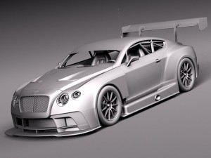 Bentley Continental GT3 2014 Race Car 3D 模型