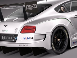 Bentley Continental GT3 2014 Race Car 3D 模型