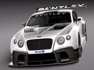 Bentley Continental GT3 2014 Race Car 3D 模型