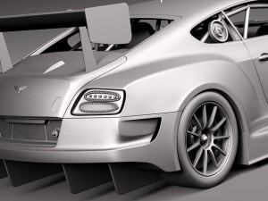 Bentley Continental GT3 2014 Race Car 3D 模型