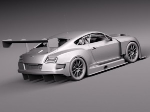 Bentley Continental GT3 2014 Race Car 3D 模型