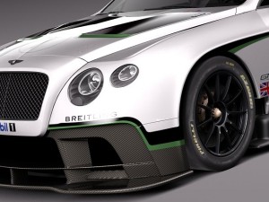 Bentley Continental GT3 2014 Race Car 3D 模型