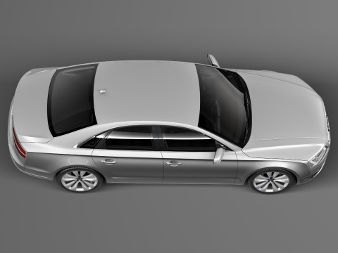 Audi A8 2014 3D Model