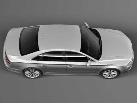 Audi A8 2014 3D Model