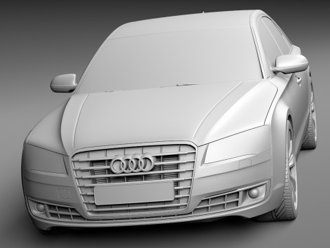 Audi A8 2014 3D Model
