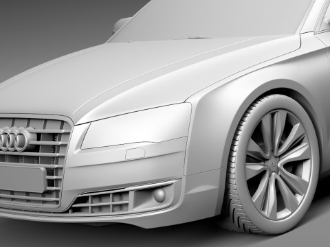 Audi A8 2014 3D Model