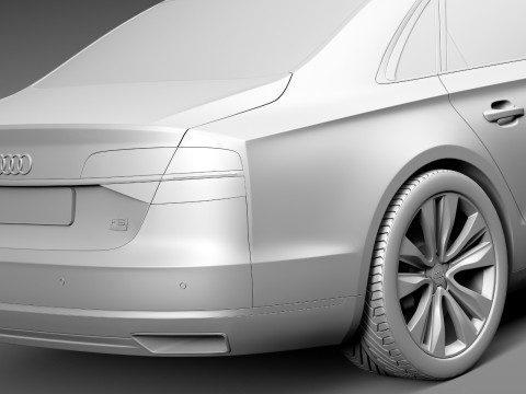 Audi A8 2014 3D Model