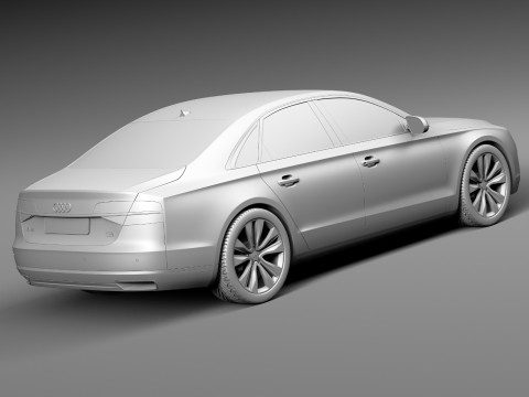 Audi A8 2014 3D Model
