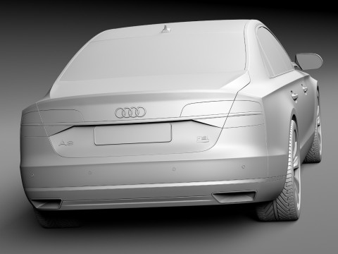 Audi A8 2014 3D Model