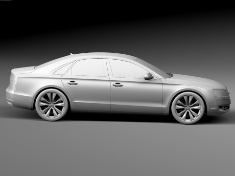 Audi A8 2014 3D Model