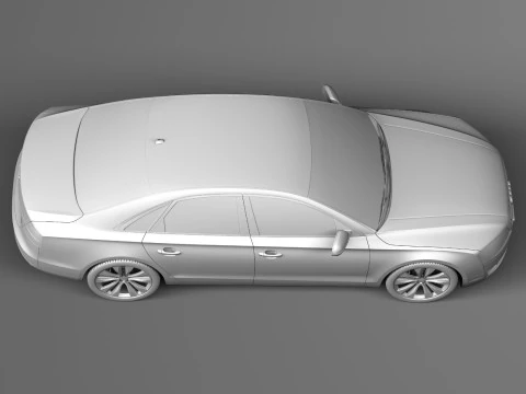 Audi A8 2014 3D Model