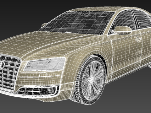 Audi A8 2014 3D Model