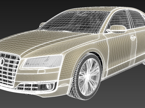 Audi A8 2014 3D Model