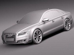 Audi A8 2014 3D Model