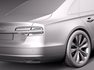 Audi A8 2014 3D Model
