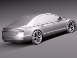 Audi A8 2014 3D Model