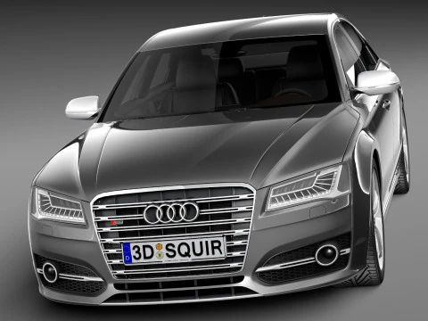 Audi S8 2014 3D Model