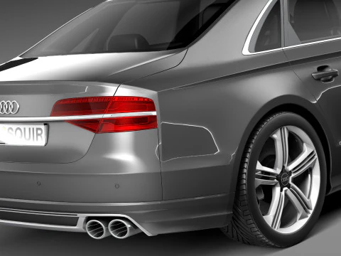 Audi S8 2014 3D Model