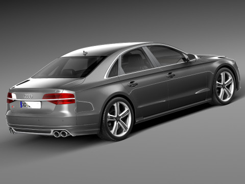 Audi S8 2014 3D Model