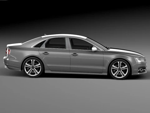 Audi S8 2014 3D Model