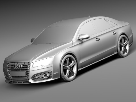 Audi S8 2014 3D Model
