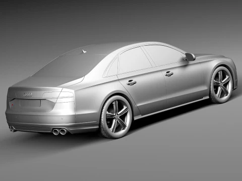 Audi S8 2014 3D Model