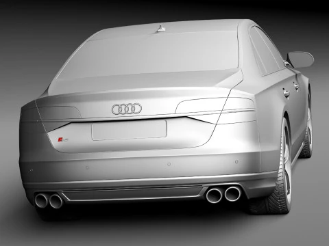 Audi S8 2014 3D Model