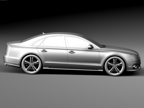 Audi S8 2014 3D Model